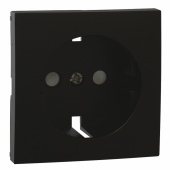 EFAPEL Лицевая панель для розетки 2к+з с защитными шторками, черный